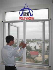 Cửa lưới chống muỗi xếp 2 cánh (dùng cho cửa sổ)
